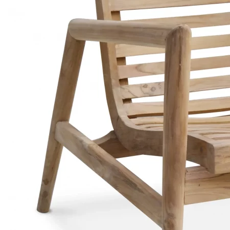 Sillón en Madera de Teka para Jardín 70x60x70 Cm - Moycor (2)
