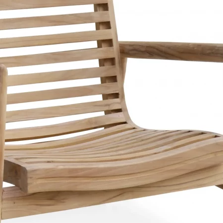 Sillón en Madera de Teka para Jardín 70x60x70 Cm - Moycor (4)
