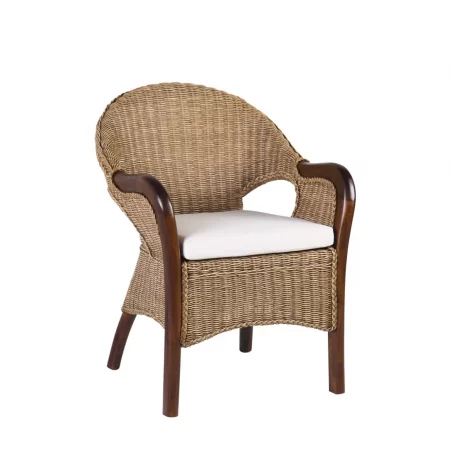 Sillón en de Médula y Caoba 60x60x83 Cm - Moycor (1)