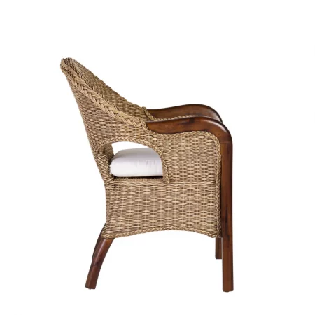 Sillón en de Médula y Caoba 60x60x83 Cm - Moycor (3)