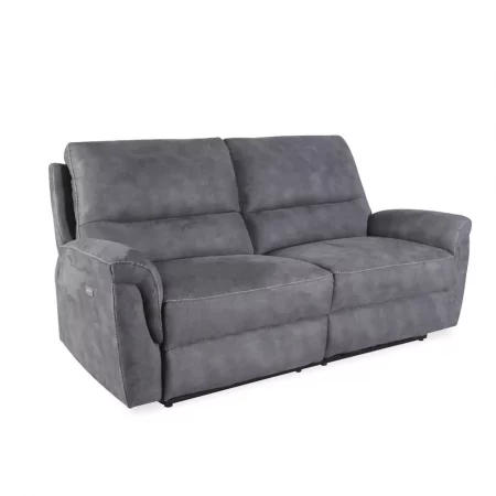 Sofá Basil Reclinable Eléctrico Gris - Moycor (1)