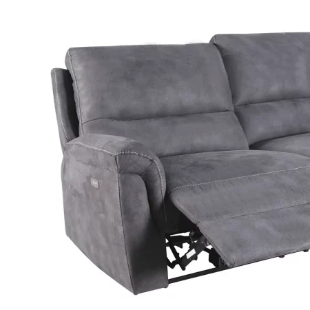 Sofá Basil Reclinable Eléctrico Gris - Moycor (5)