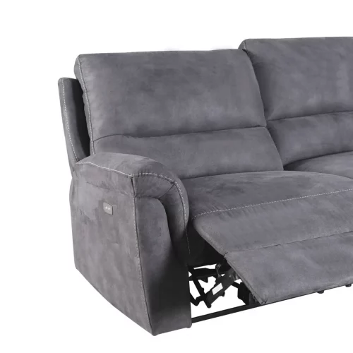 Sofá Basil Reclinable Eléctrico Gris - Moycor (5)