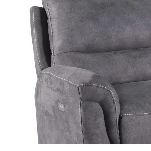 Sofá Basil Reclinable Eléctrico Gris - Moycor (7)
