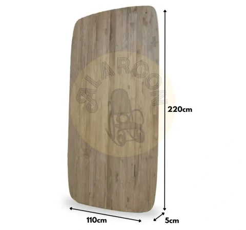 Tablero Mesa Brooklyn Madera Teka Reciclada 220x110x5 Cm - Moycor (1)