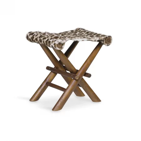 Taburete Auxiliar Maletas Plegables Leopardo - Moycor (1)