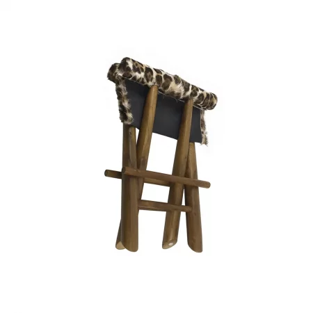 Taburete Auxiliar Maletas Plegables Leopardo - Moycor (2)