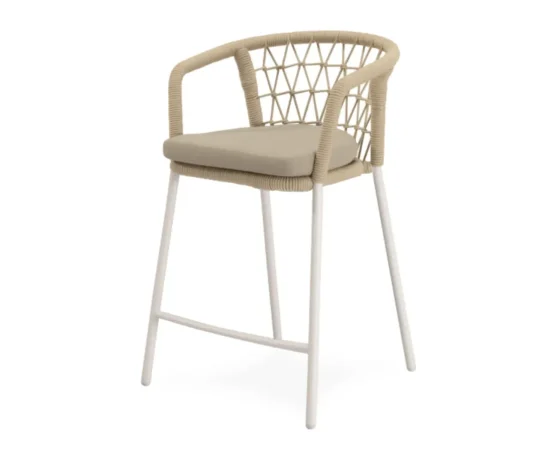Taburete de Exterior Edwin BeigeBlanco 56x57x91 Cm – Somcasa (3)