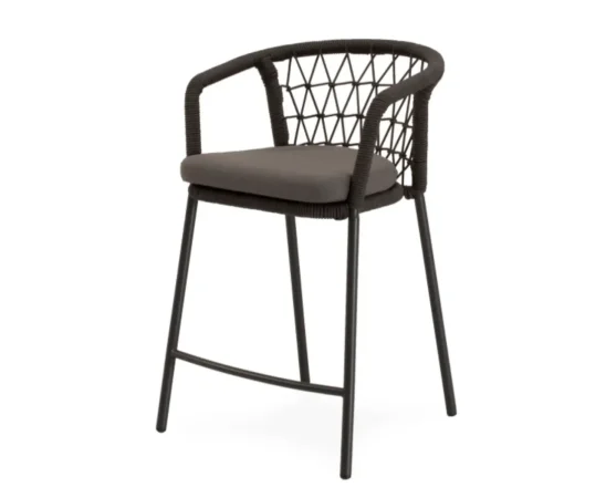 Taburete de Exterior Edwin Gris Oscuro 56x57x91 Cm – Somcasa (1)