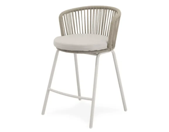 Taburete de Exterior Pierre BeigeBlanco 56x59x88 Cm – Somcasa (2)