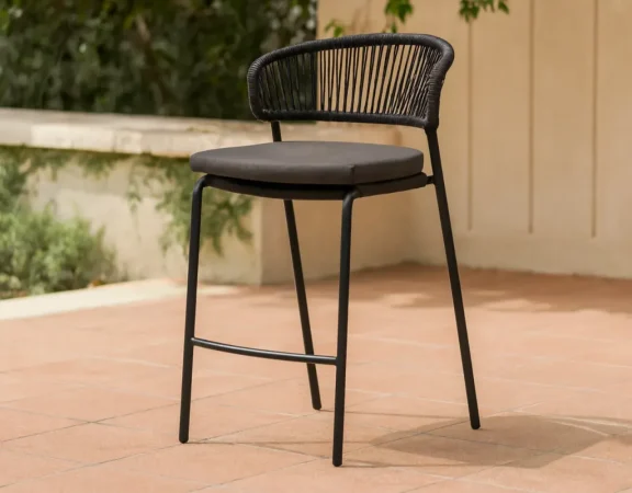 Taburete de Exterior Randall Gris Oscuro 57x65x94 Cm – Somcasa (1)