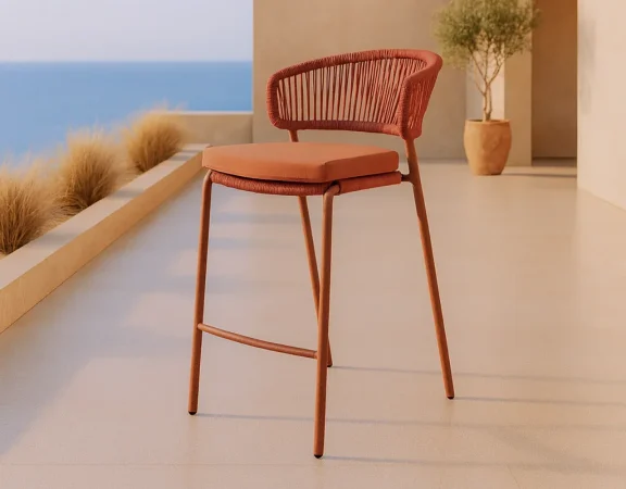 Taburete de Exterior Randall Terracota 57x65x94 Cm – Somcasa (1)