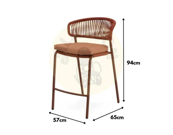 Taburete de Exterior Randall Terracota 57x65x94 Cm – Somcasa (4)