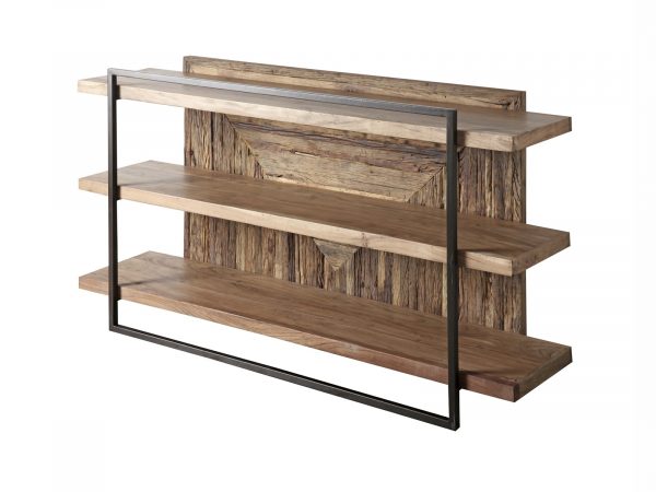 CONSOLA VENATICI 3EST. MAD.RECICL./ACACIA/METAL IMORI