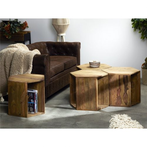 MESA AUX. PANAL MADERA SHEESHAM IMORI
