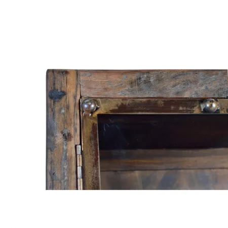 Vitrina 2 Puertas Madera Traviesa Ferrocarril Recuperada Colección Sunderland 90x40x190 Cm - Giner y Colomer (6)