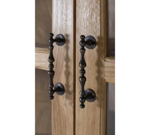 Vitrina Madera Maciza de Teca 130x45x180 Cm - Giner y Colomer (6)