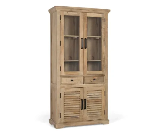 Vitrina Madera de Mango Natural 90x40x180 Cm - Giner y Colomer (2)