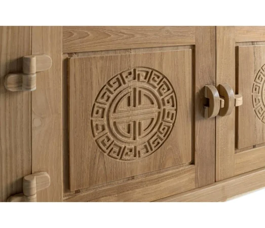 Vitrina Madera de Teca 109x42x186 Cm - Giner y Colomer (2)