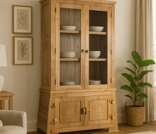 Vitrina Madera de Teca 109x42x186 Cm - Giner y Colomer (4)