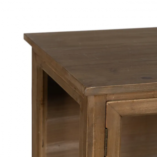 Vitrina Natural de Madera de Abeto 4 Puertas 1 Cajon - IXIA (4)