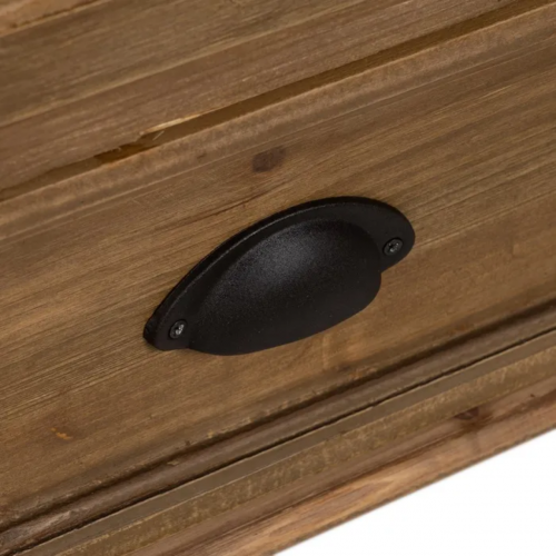 Vitrina Natural de Madera de Abeto 4 Puertas 1 Cajon - IXIA (7)