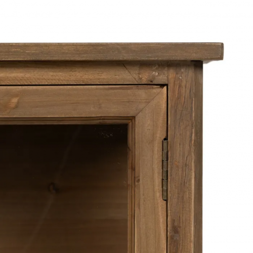Vitrina Natural de Madera de Abeto 4 Puertas 1 Cajon - IXIA (9)