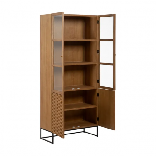 Vitrina Natural de Madera de Fresno DM 2 Puertas - IXIA (3)