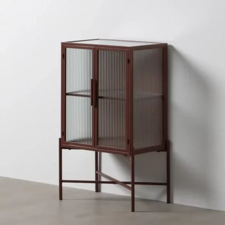 Vitrina Teja de Metal y Cristal 2 Puertas - IXIA (1)