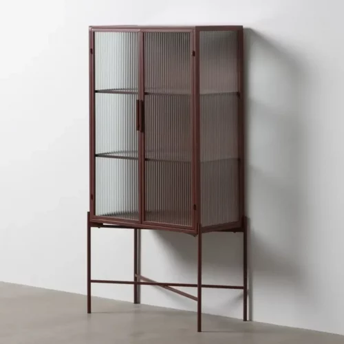 Vitrina Teja de Metal y Cristal 2 Puertas - IXIA (1)