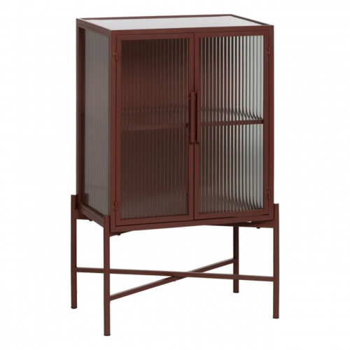 Vitrina Teja de Metal y Cristal 2 Puertas - IXIA (2)
