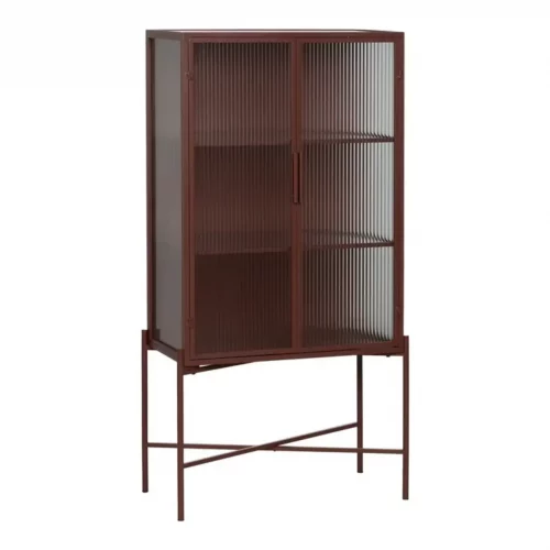 Vitrina Teja de Metal y Cristal 2 Puertas - IXIA (2)
