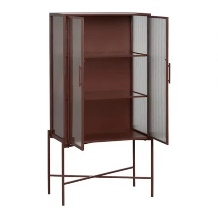 Vitrina Teja de Metal y Cristal 2 Puertas - IXIA (3)