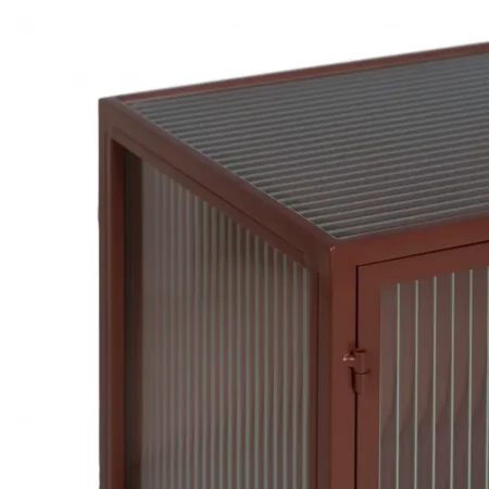 Vitrina Teja de Metal y Cristal 2 Puertas - IXIA (4)