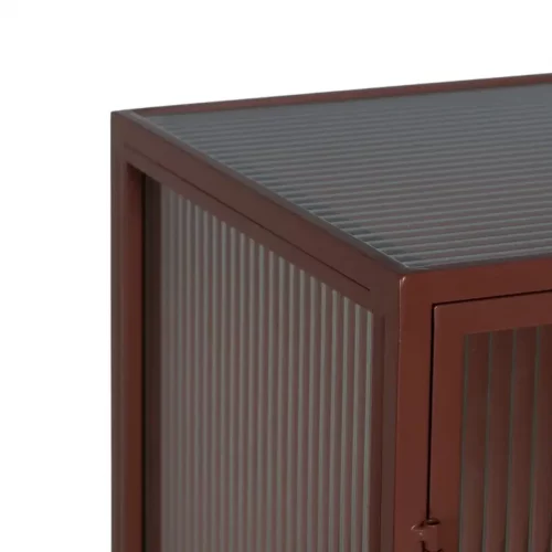 Vitrina Teja de Metal y Cristal 2 Puertas - IXIA (4)