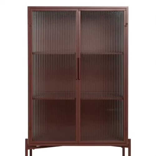 Vitrina Teja de Metal y Cristal 2 Puertas - IXIA (5)