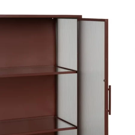 Vitrina Teja de Metal y Cristal 2 Puertas - IXIA (6)