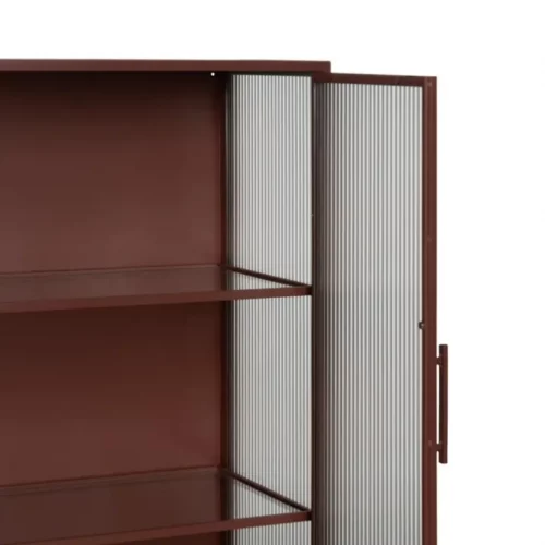 Vitrina Teja de Metal y Cristal 2 Puertas - IXIA (6)