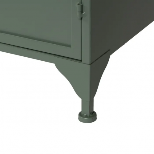 Vitrina Verde Militar de Metal y Cristal 2 Puertas Superioes 2 Puertas Inferiores - IXIA (10)