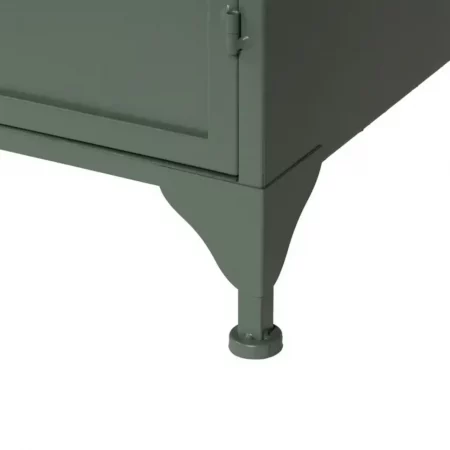 Vitrina Verde Militar de Metal y Cristal 2 Puertas Superioes 2 Puertas Inferiores - IXIA (10)