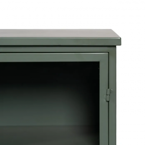 Vitrina Verde Militar de Metal y Cristal 2 Puertas Superioes 2 Puertas Inferiores - IXIA (8)