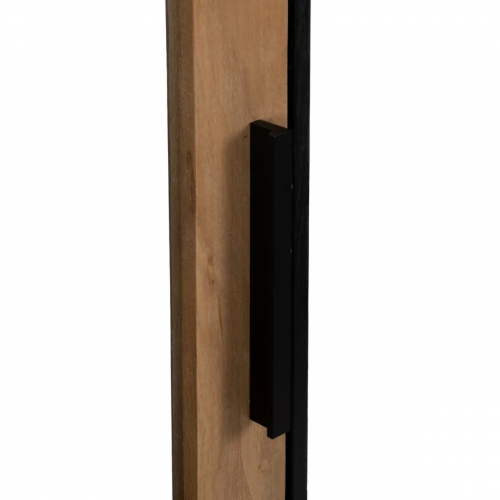 Vitrina de Madera de Fresno Negro-Natural DM 1 Puerta 2 Cajones - IXIA (7)