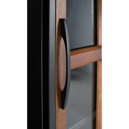 Vitrina de Metal Negro y Madera de Mango con 1 Puerta y 4 Cajones - Giner y Colomer - 5