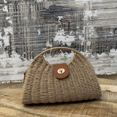 bolso veraniego de palma color marron claro (1)