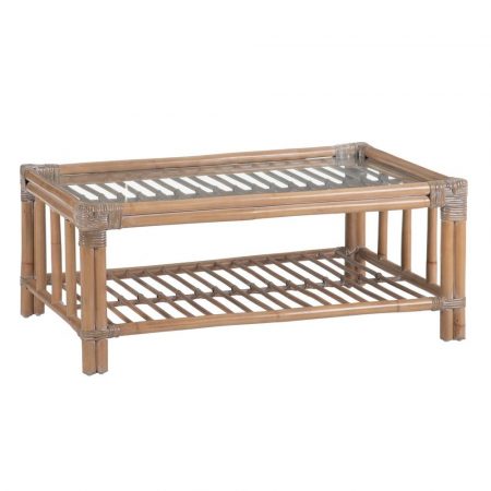 mesa-centro-natural-ratán-cristal-100-x-60-x-40-cm