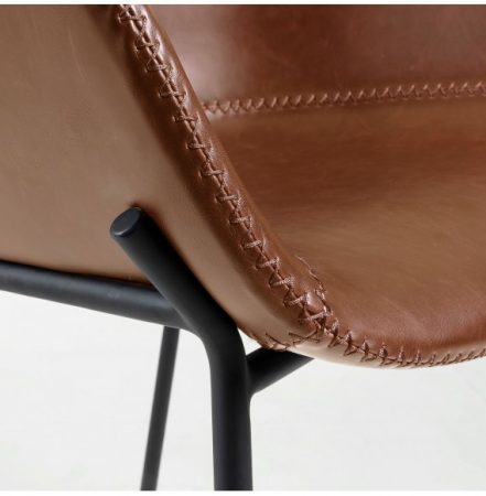 taburete-alto-metal-negro-pu-marron-claro-zadine (4)